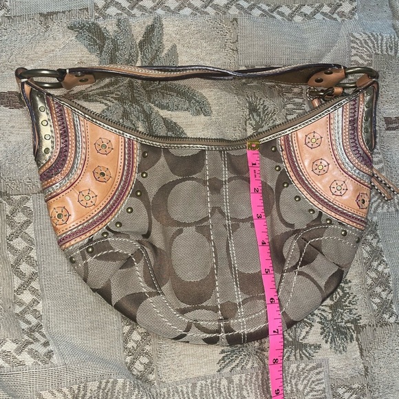 Rare🔥 Vintage coach crescent bag hobo bag half moon bag y2k bag - Picture 5 of 10